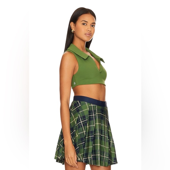 WeWoreWhat Polo Bra Top Court Green Size M - Picture 2 of 3